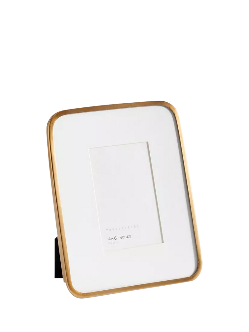 Pottery Barn Radius photo frame brass 27x22cm, UK version
