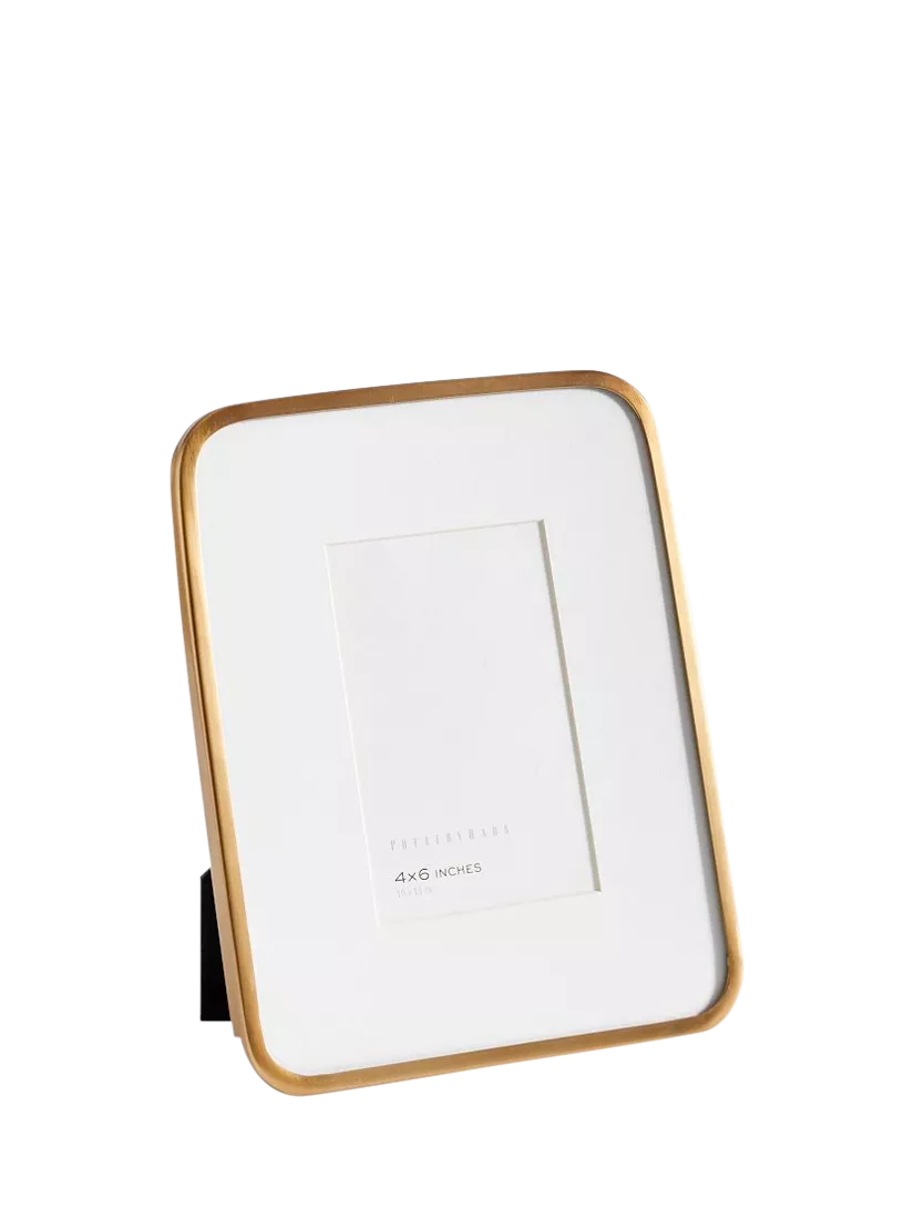 Pottery Barn Radius photo frame brass 27x22cm, UK version