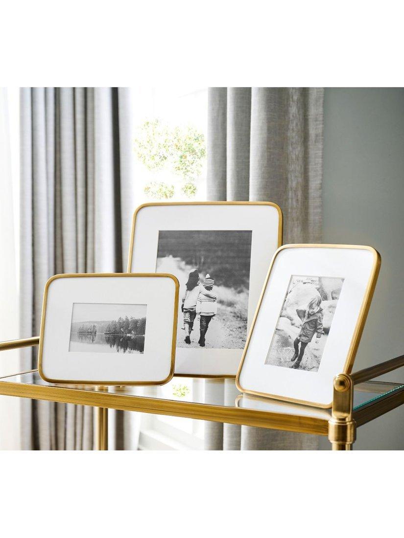 Pottery Barn Radius photo frame brass 27x22cm, UK version
