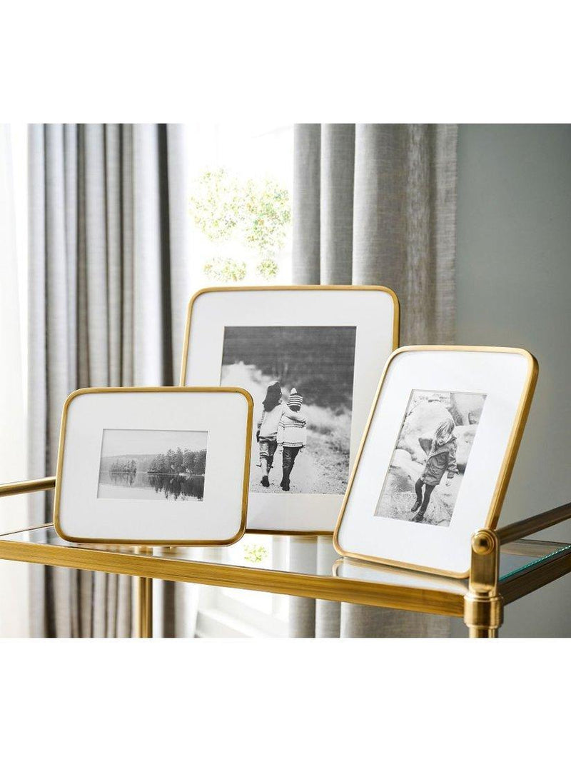 Pottery Barn Radius photo frame brass 27x22cm, UK version