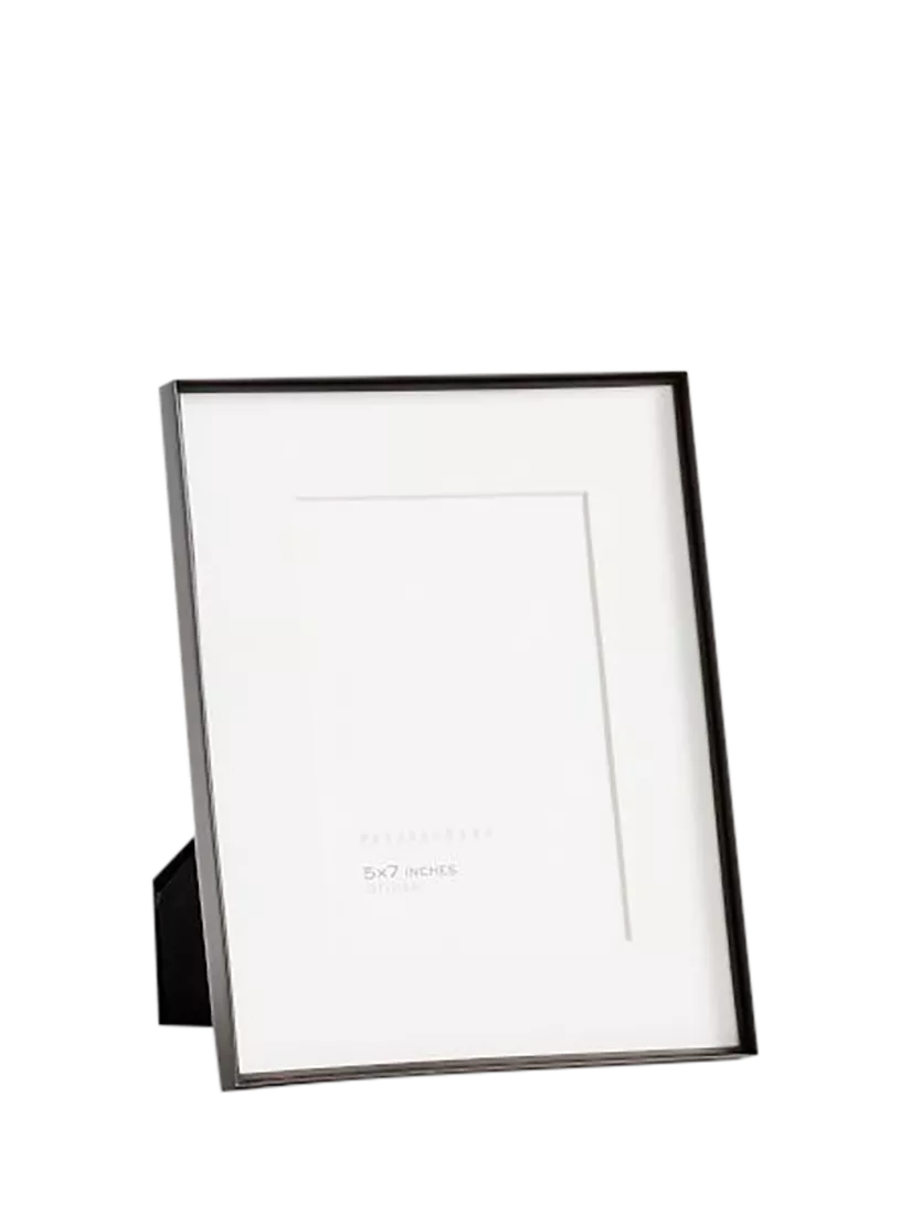 Pottery Barn Stowe Metal Photo Frame & Mount, Black