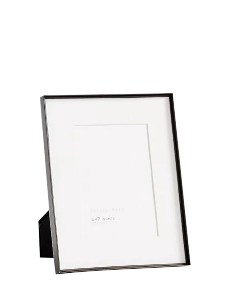 Pottery Barn Stowe Metal Photo Frame & Mount, Black