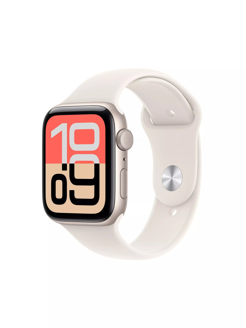 Apple Watch SE 3 GPS + Cellular, 44mm, Sport Band, Small-Medium, Starlight