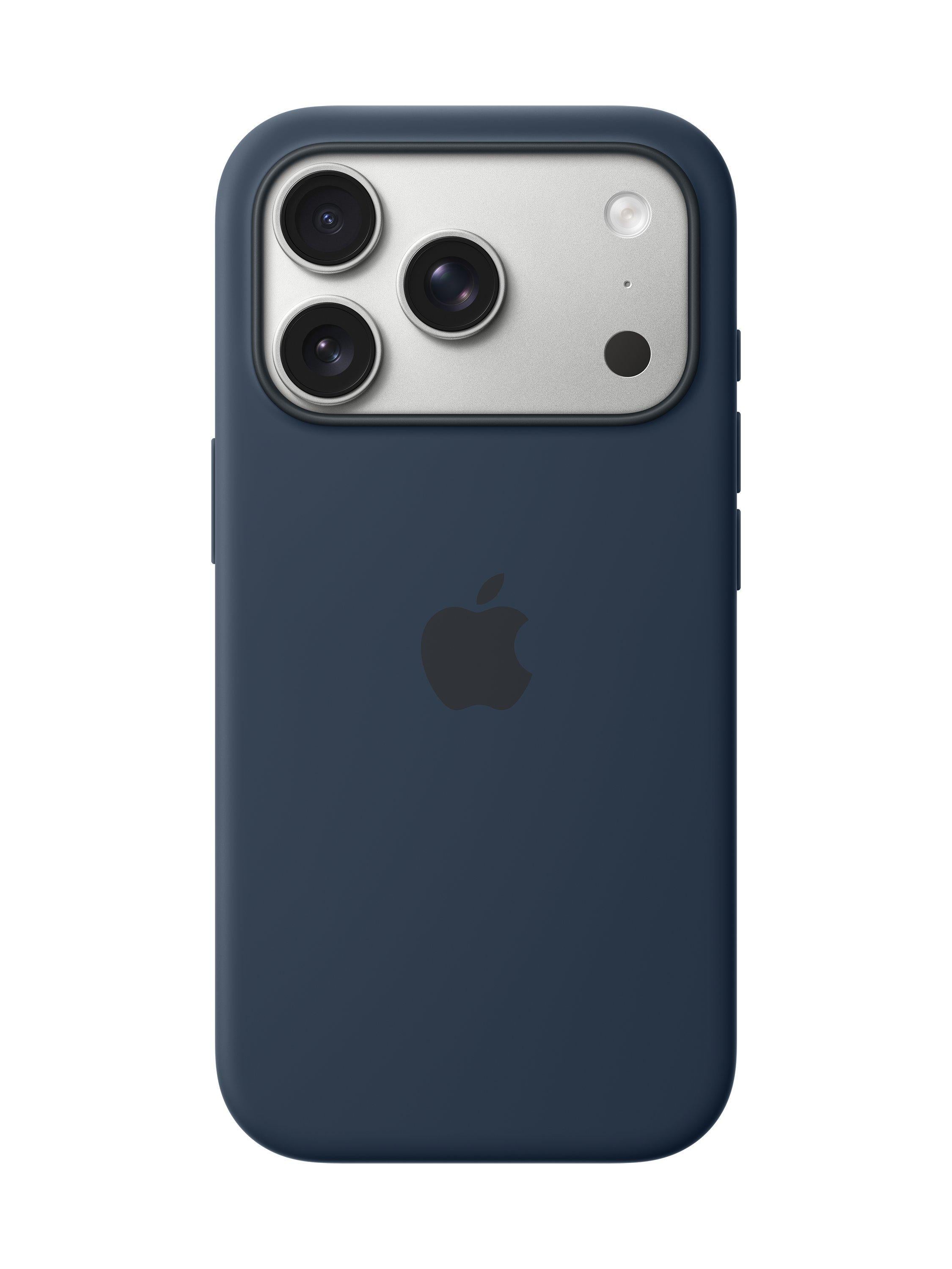 Apple silicone case with MagSafe for iPhone 17 Pro, UK version