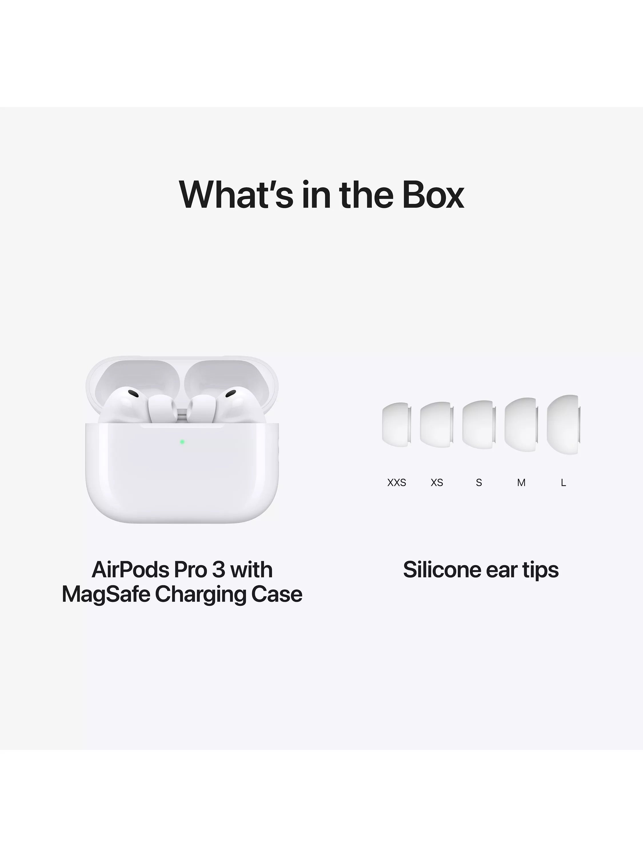 Apple AirPods Pro 3 wireless earbuds white, UK version