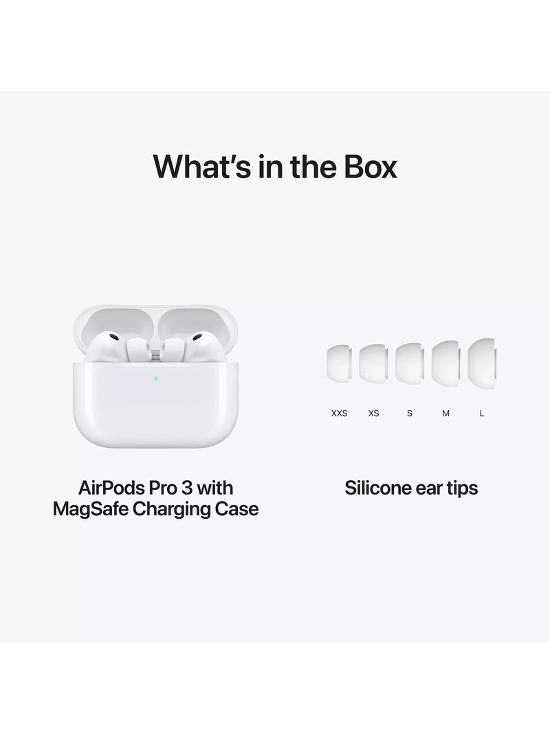 Apple AirPods Pro 3 wireless earbuds white, UK version
