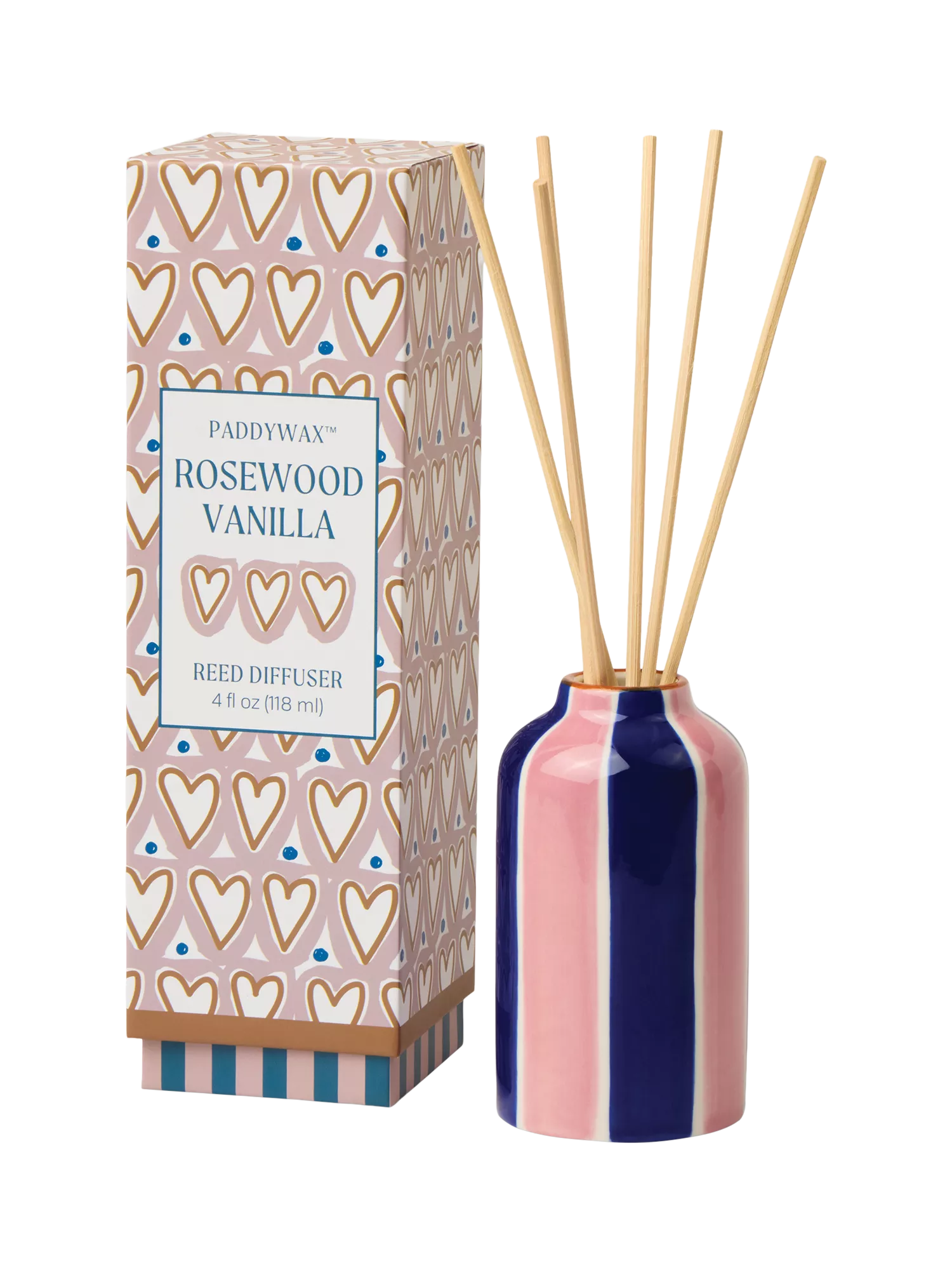 Paddywax A Dopo Rosewood Vanilla reed diffuser 118ml, UK version