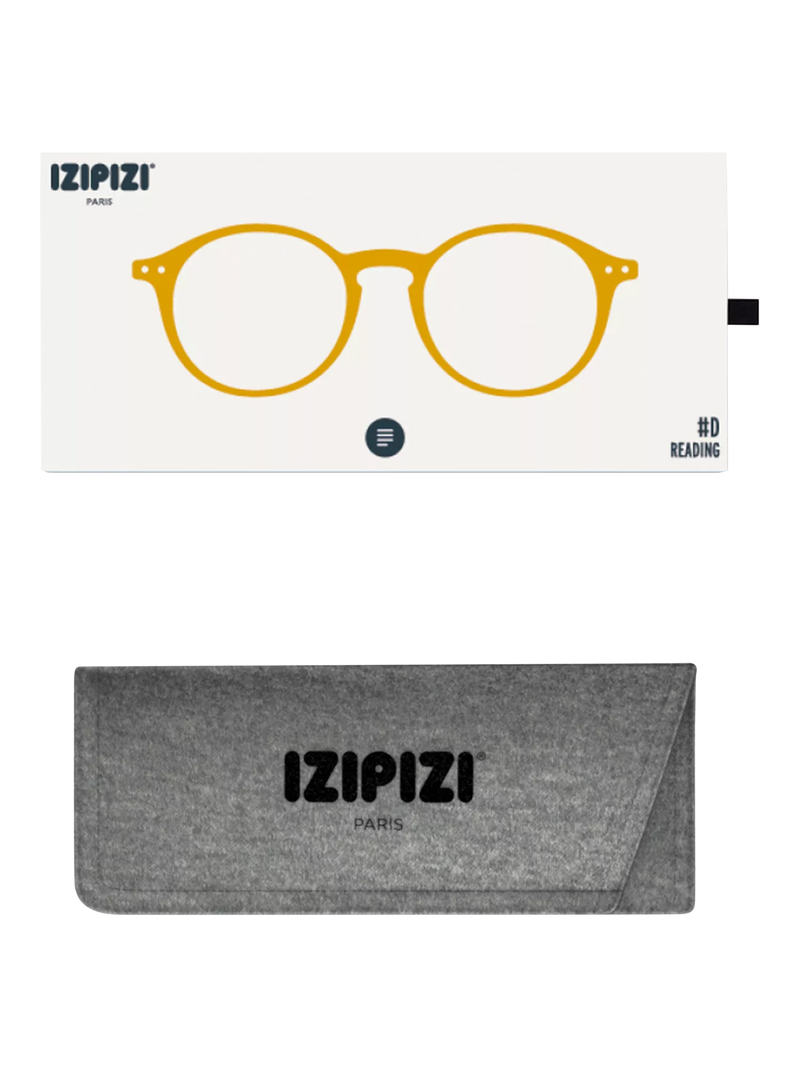 IZIPIZI crystal round reading glasses golden green +1 UK version