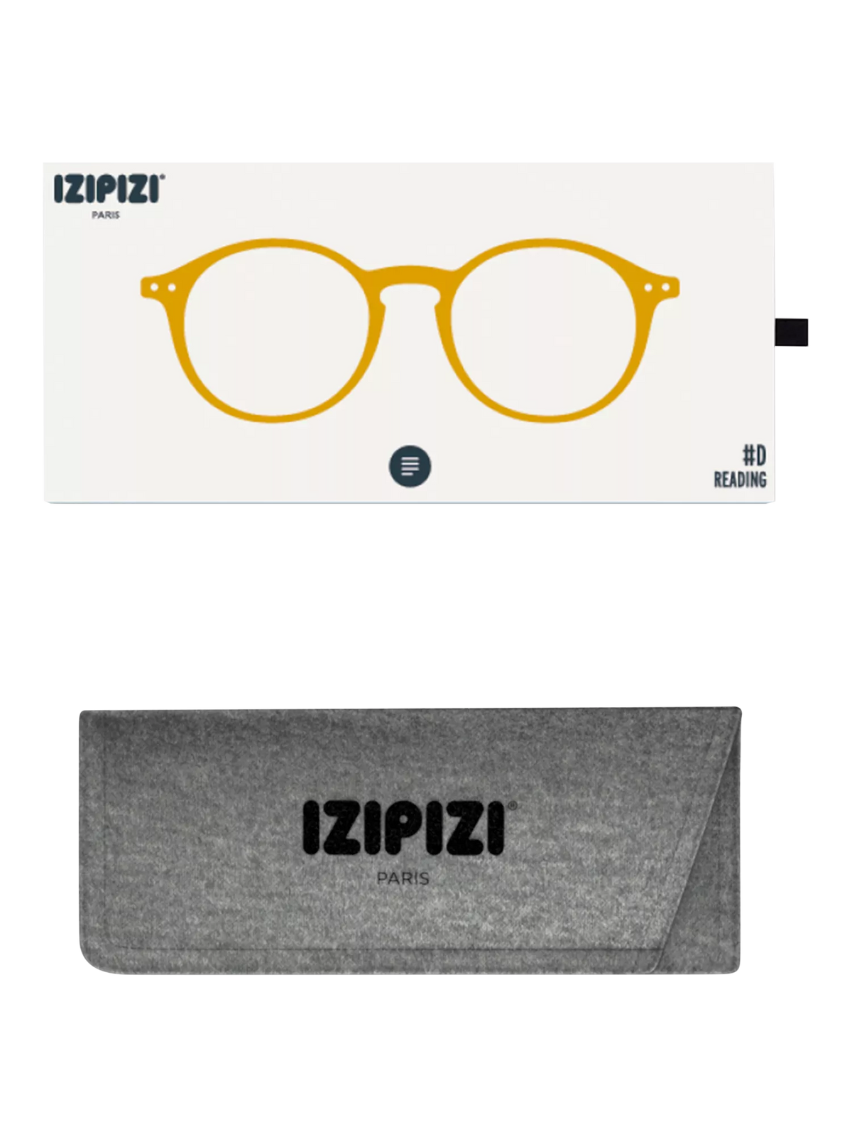 IZIPIZI crystal round reading glasses golden green +1 UK version