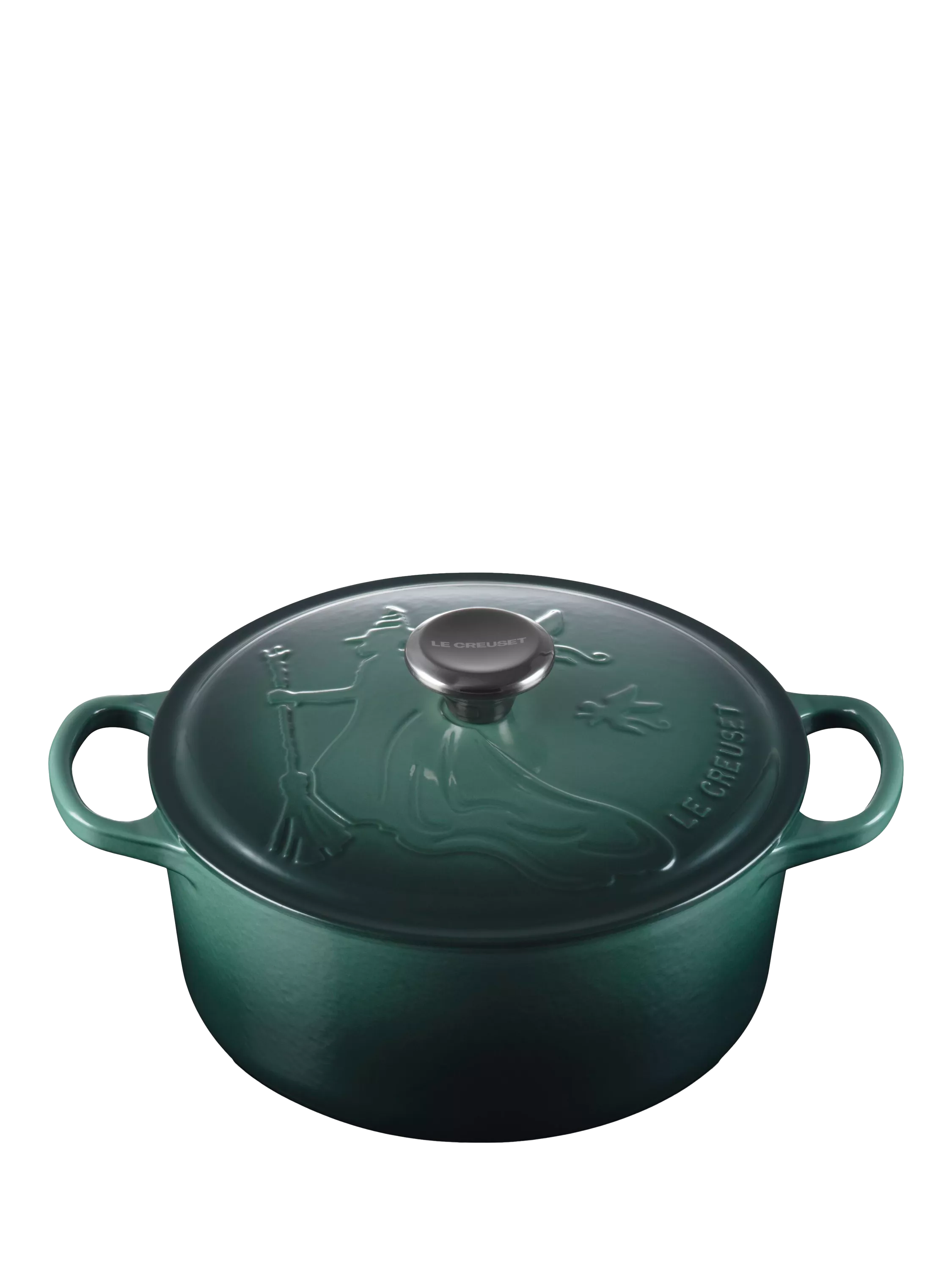 Le Creuset Elphaba embossed round casserole 24cm, UK version