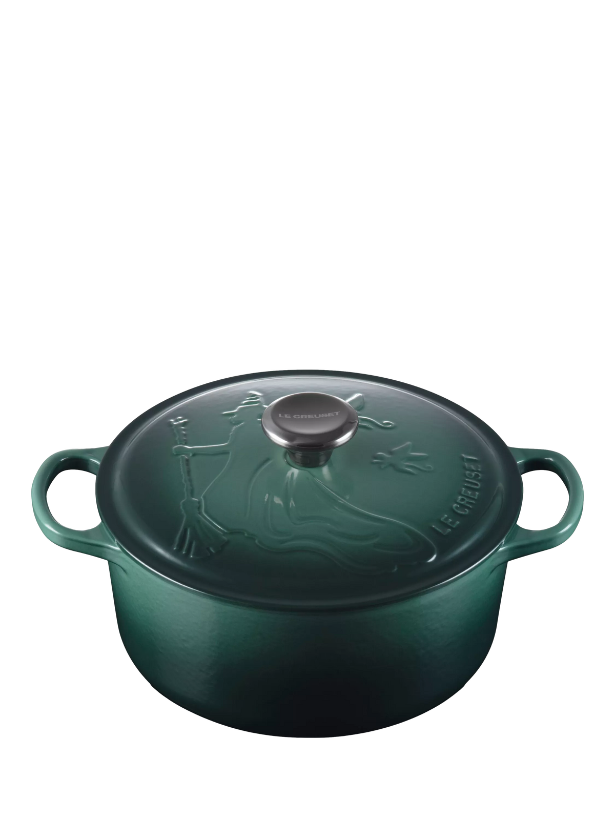 Le Creuset Elphaba embossed round casserole 24cm, UK version