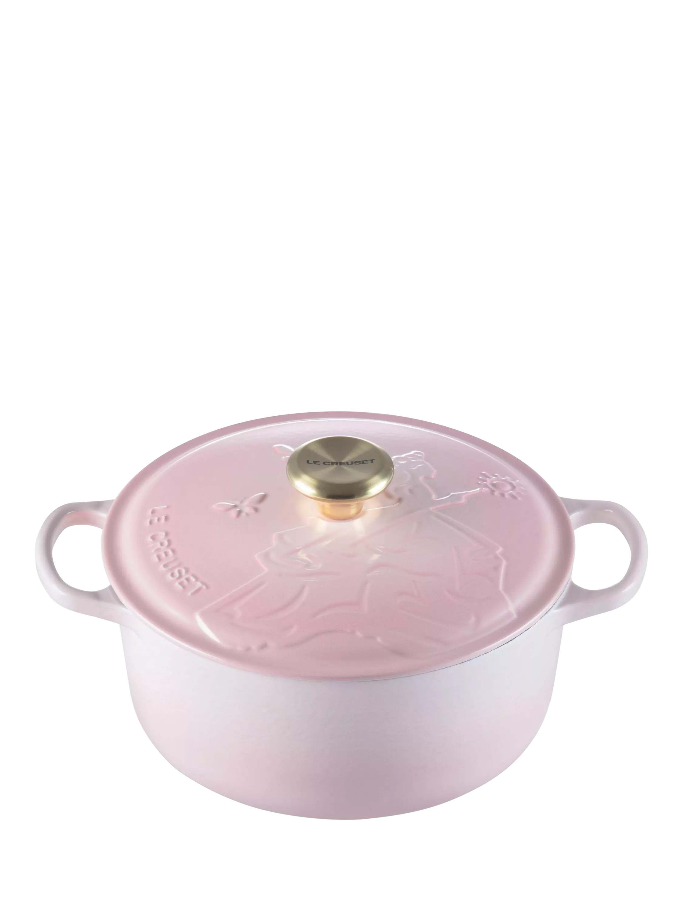 Le Creuset Wicked Glinda shell pink casserole 24cm, imported from the UK