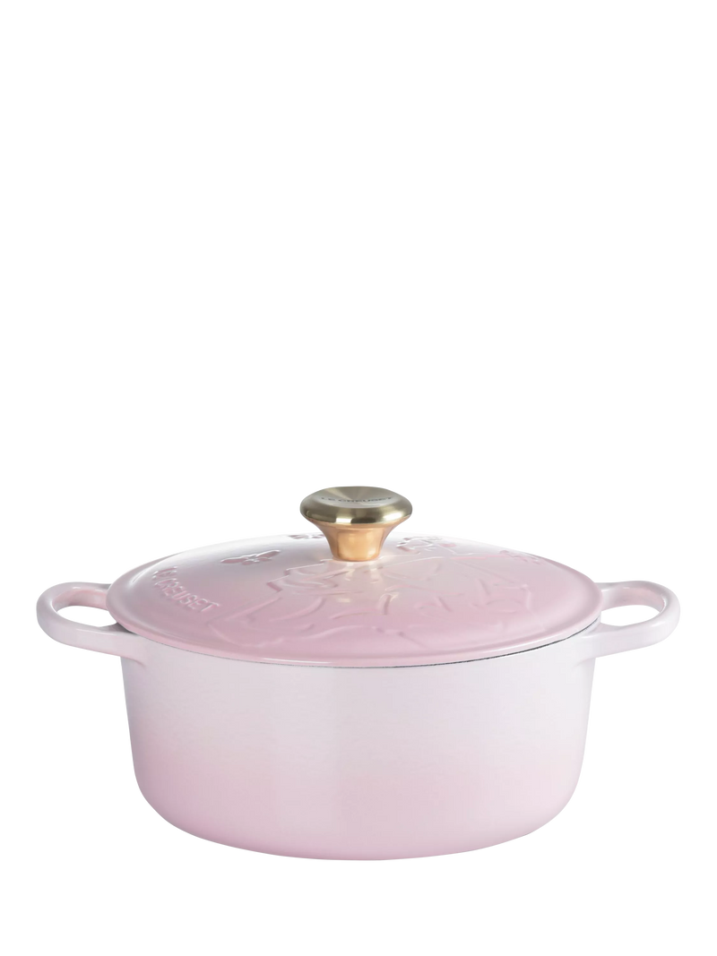 Le Creuset Wicked Glinda shell pink casserole 24cm, imported from the UK