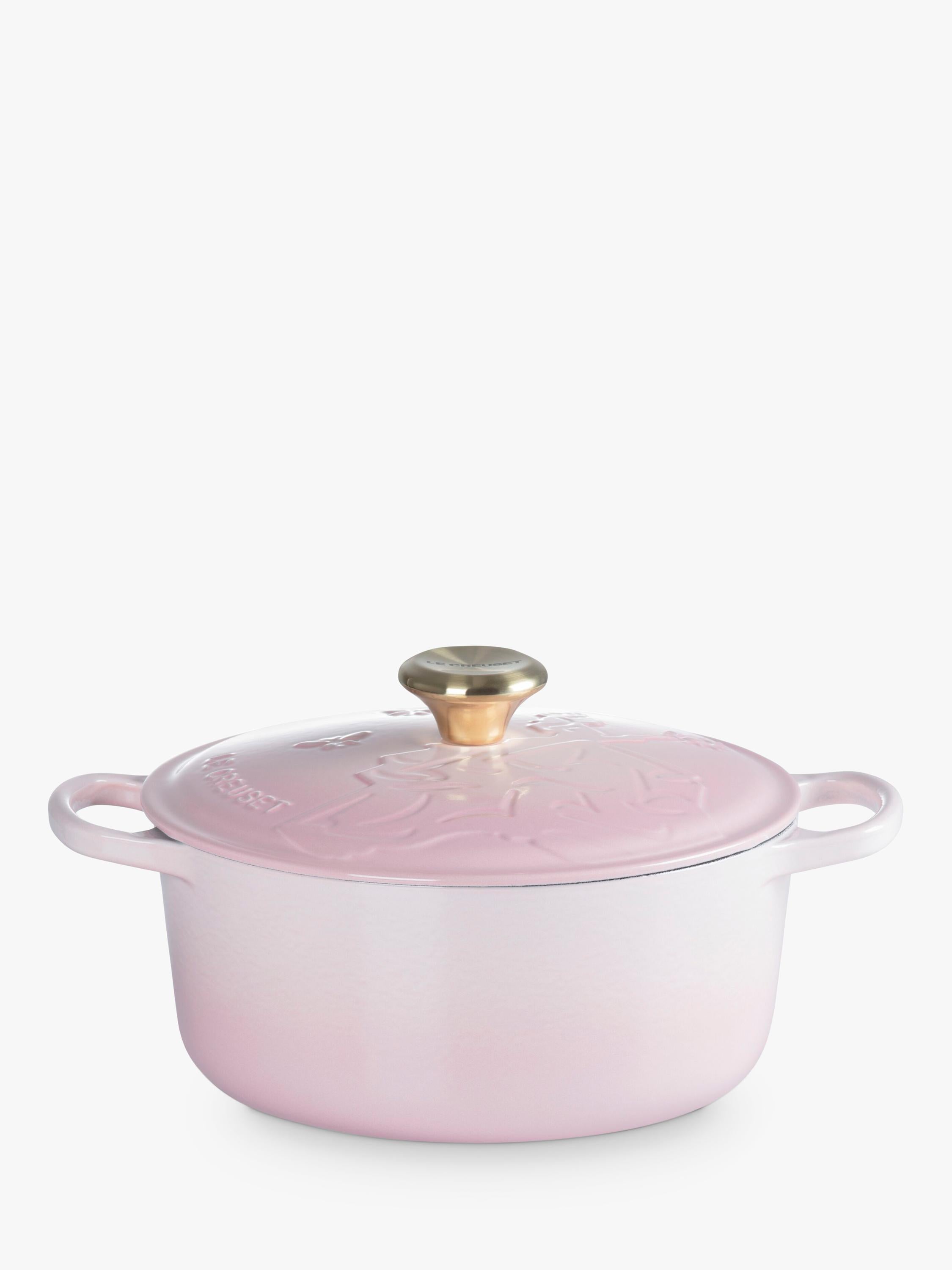 Le Creuset Wicked Glinda shell pink casserole 24cm, imported from the UK