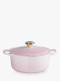 Le Creuset Wicked Glinda shell pink casserole 24cm, imported from the UK