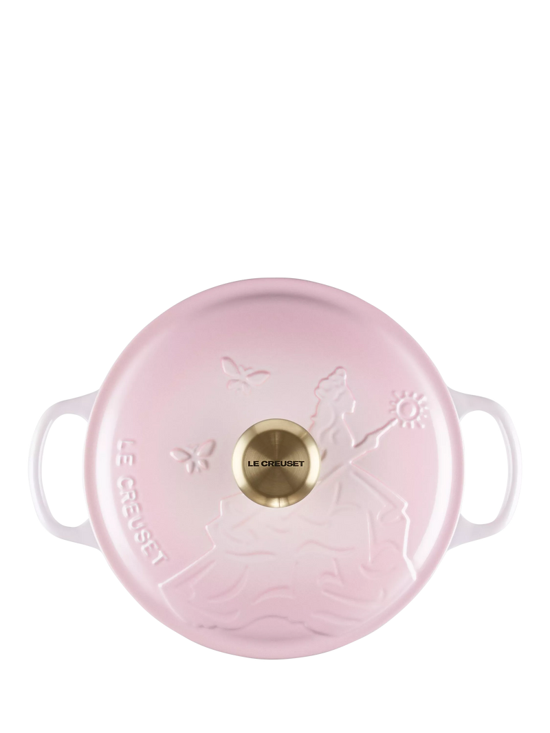 Le Creuset Wicked Glinda shell pink casserole 24cm, imported from the UK