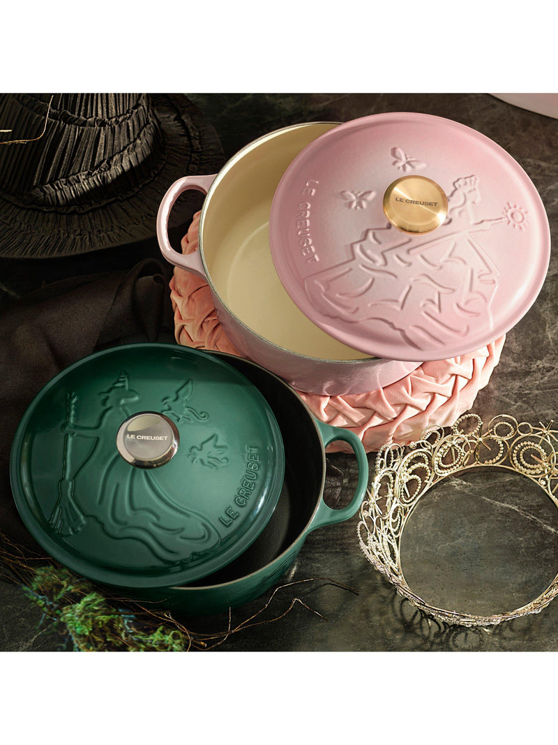 Le Creuset Wicked Glinda shell pink casserole 24cm, imported from the UK