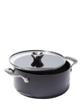 OXO Professional Hard Anodised Aluminium Ceramic Non-Stick Stockpot & Lid, 24cm