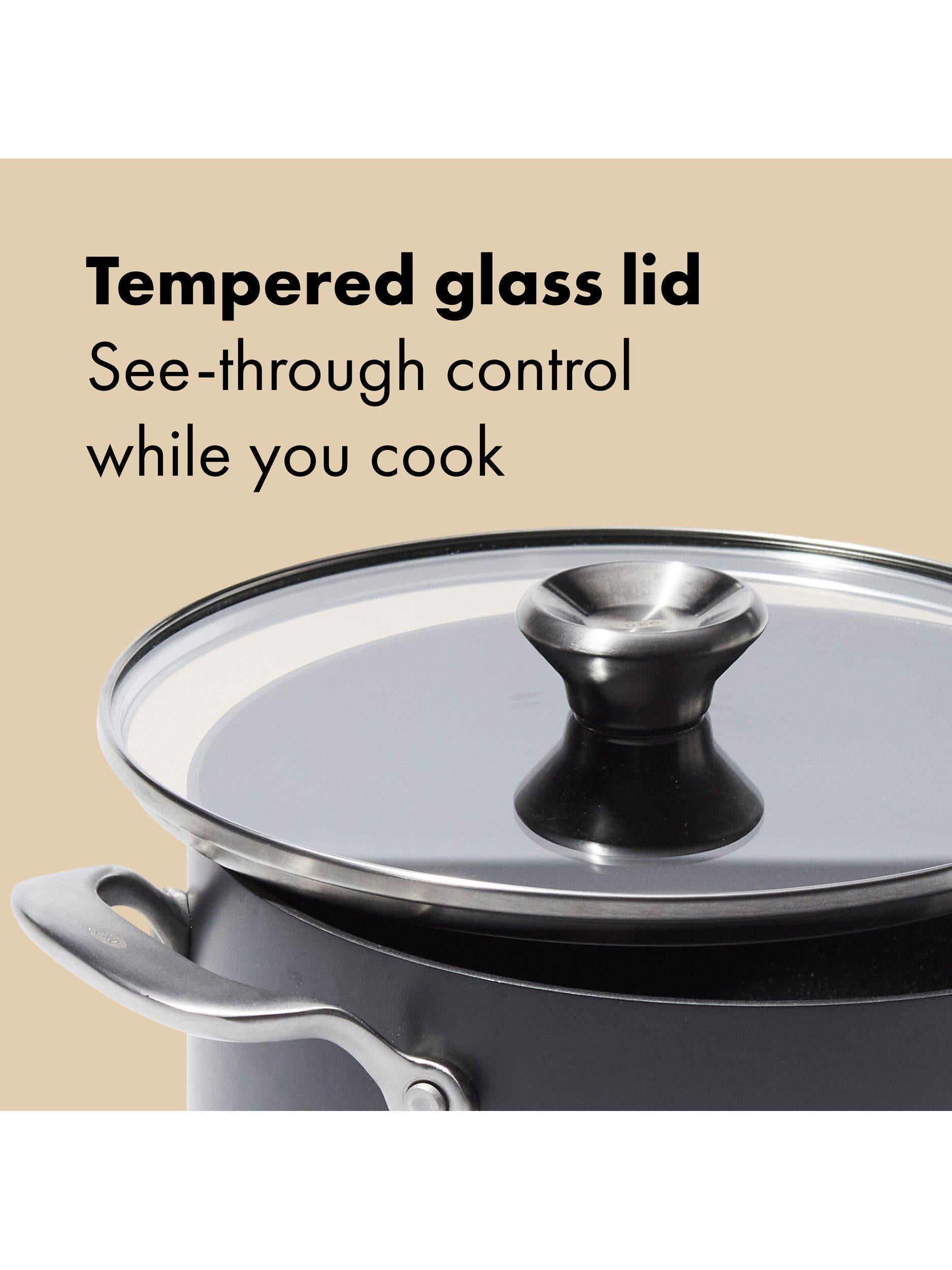 OXO Professional hard anodised aluminium stockpot 24cm, imported from the UK