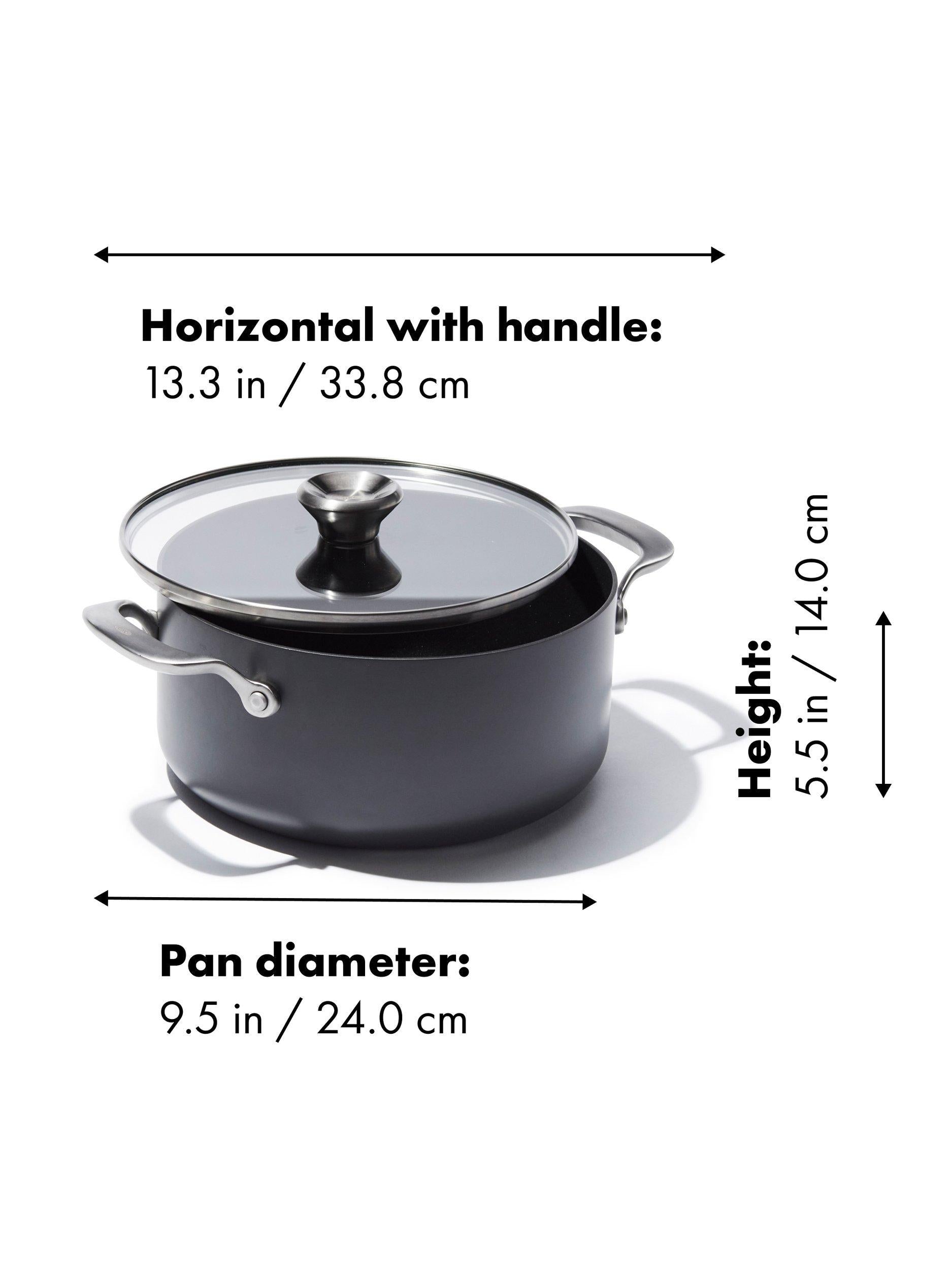 OXO Professional hard anodised aluminium stockpot 24cm, imported from the UK