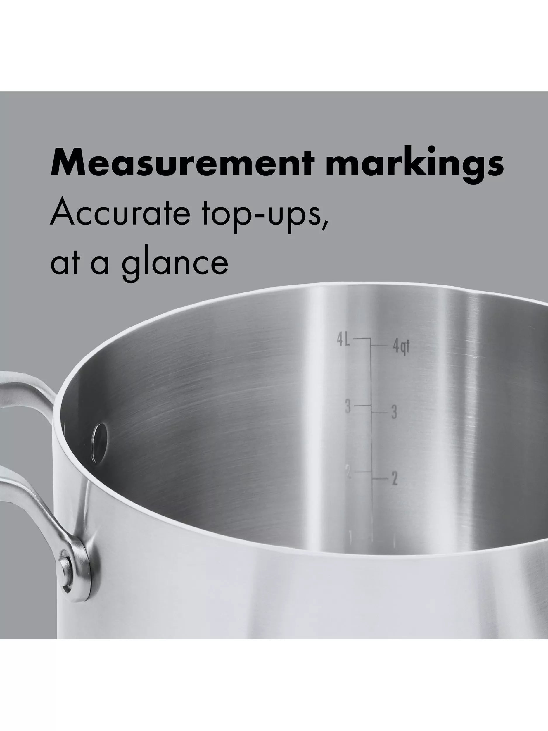 OXO Mira casserole 24cm stainless steel (British brand)