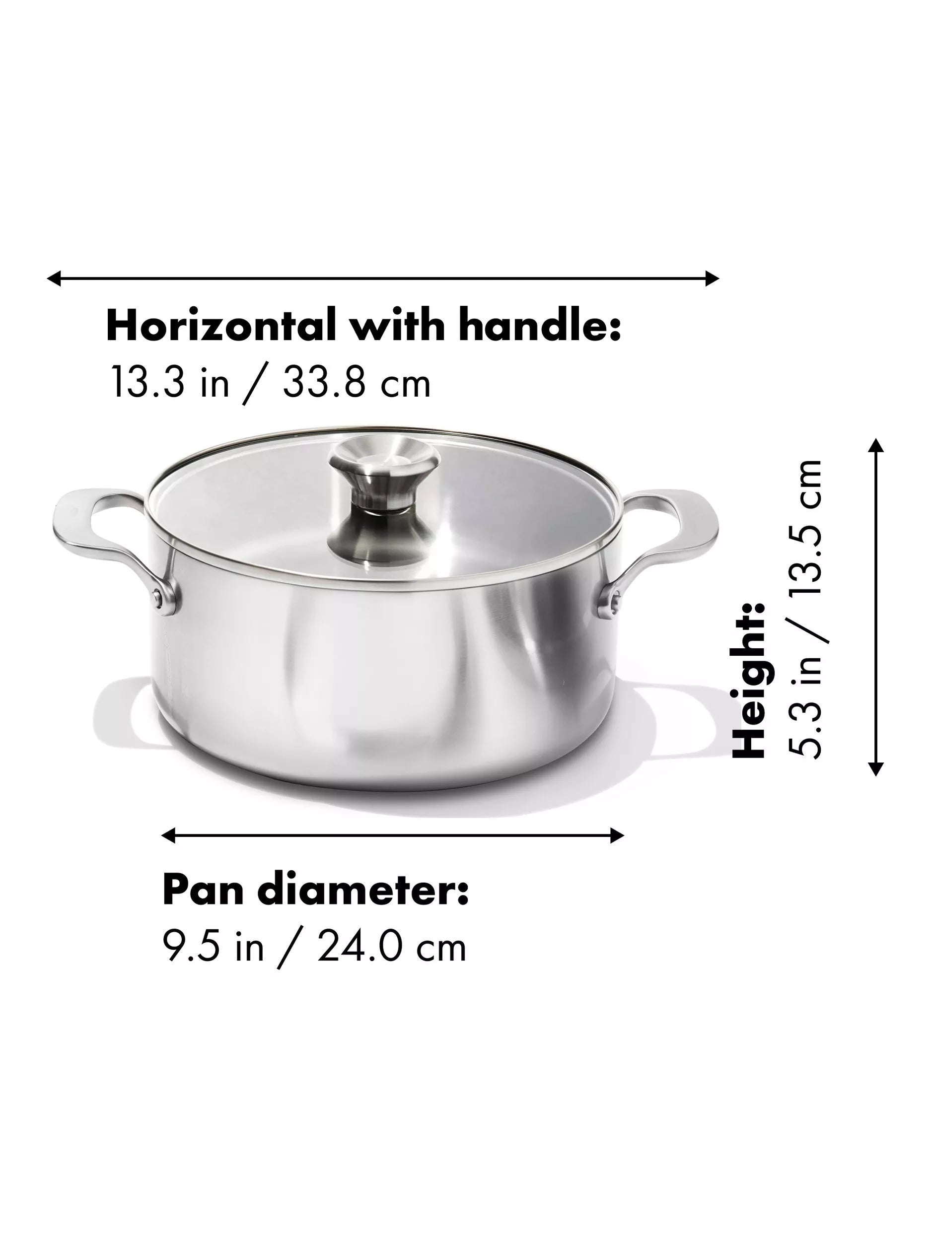 OXO Mira casserole 24cm stainless steel (British brand)