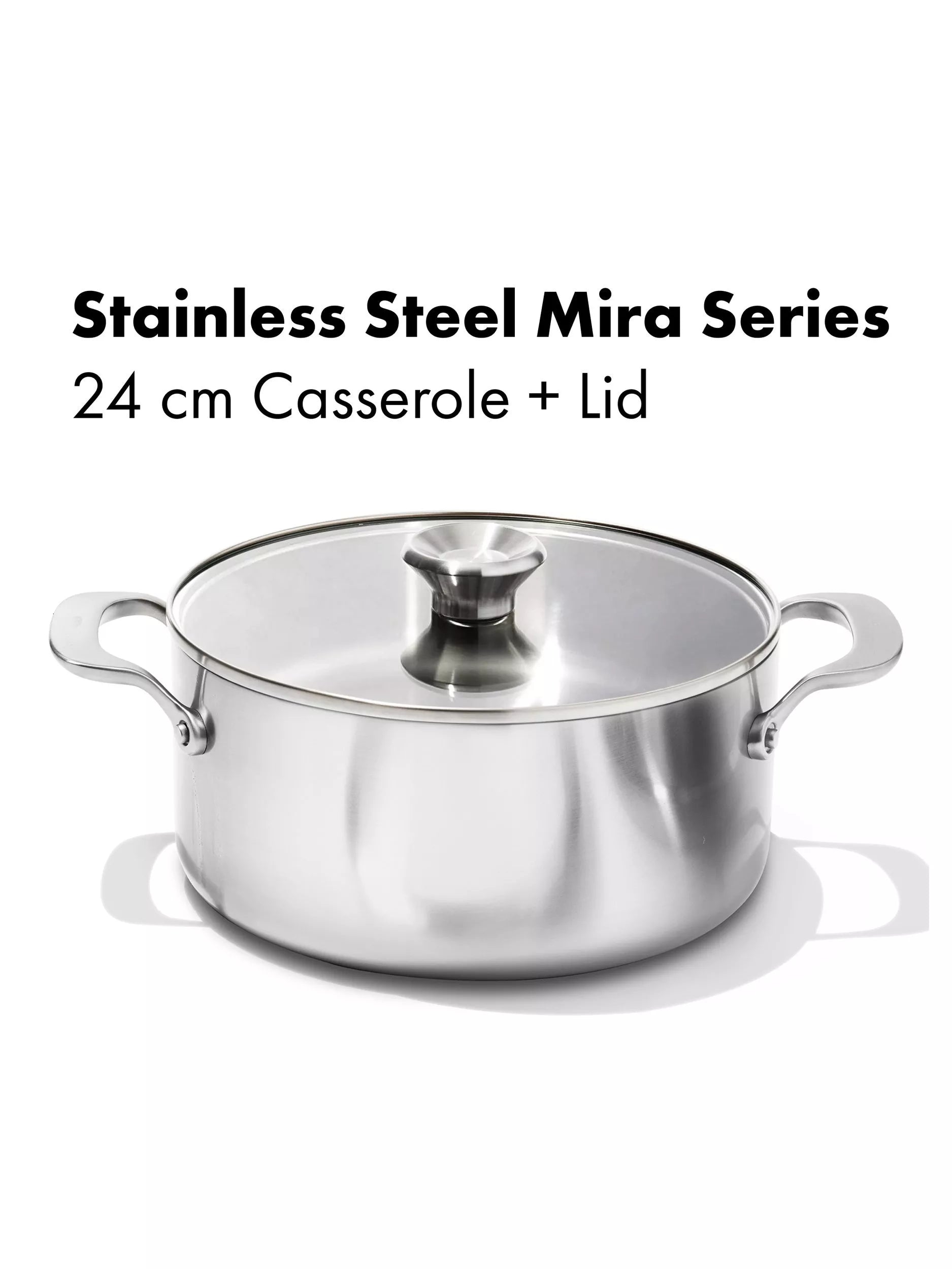 OXO Mira casserole 24cm stainless steel (British brand)