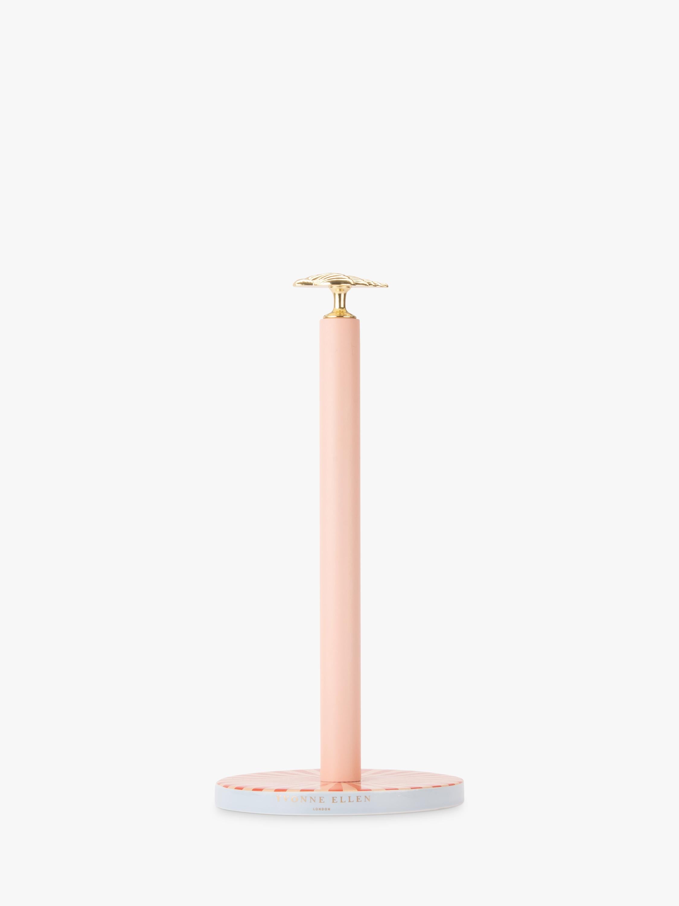 Yvonne Ellen shell kitchen towel holder pink gold, imported from the UK