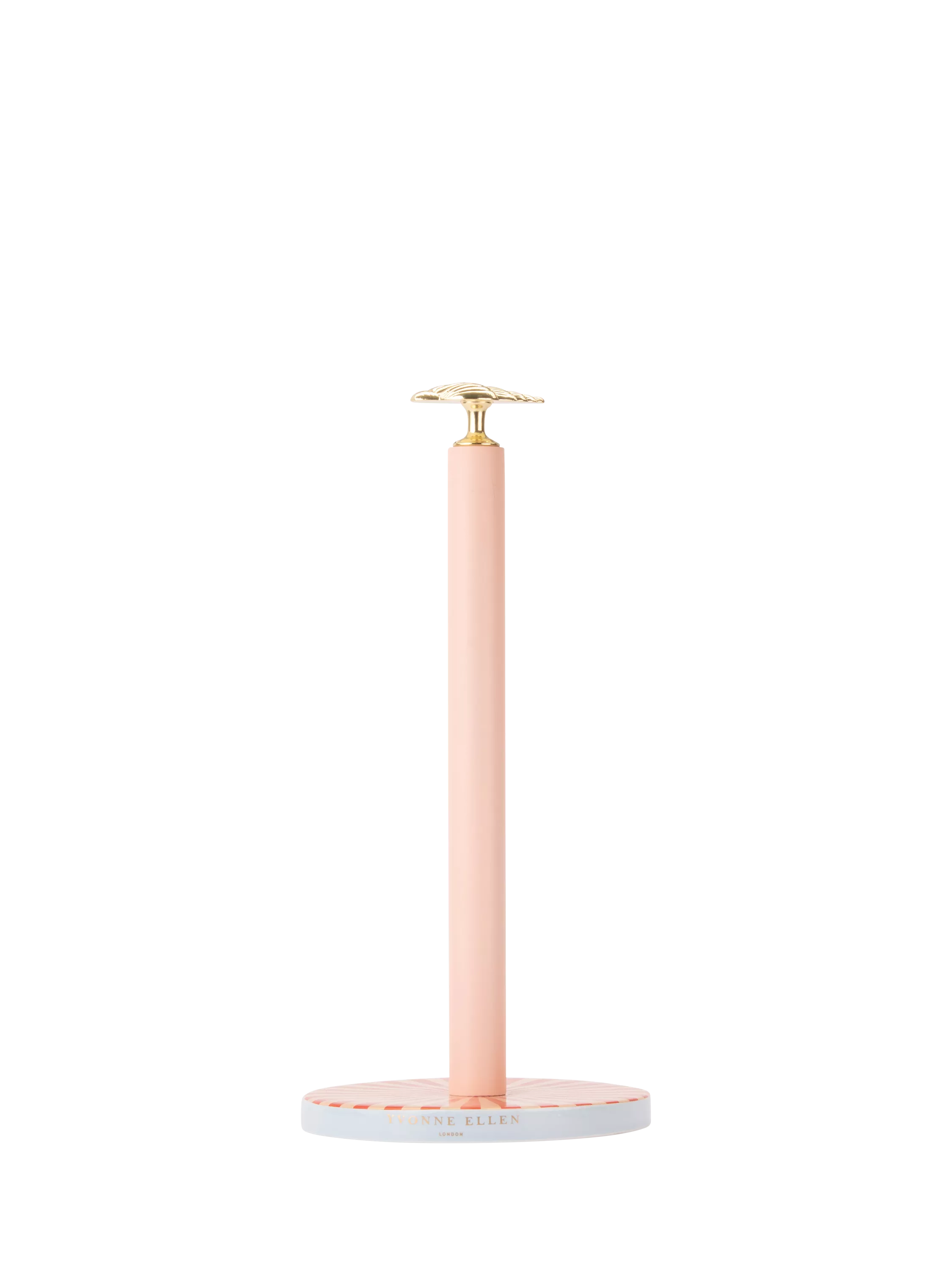Yvonne Ellen shell kitchen towel holder pink gold, imported from the UK
