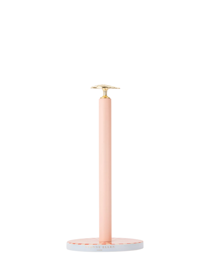 Yvonne Ellen shell kitchen towel holder pink gold, imported from the UK