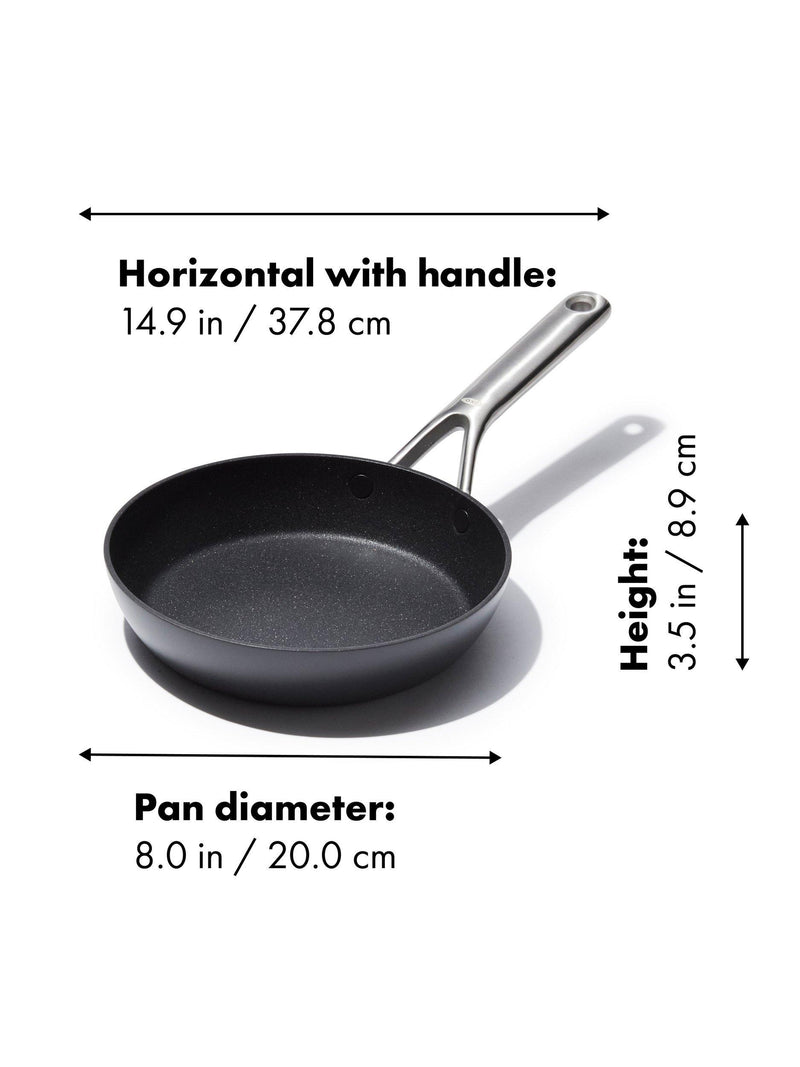 OXO hard anodised ceramic non-stick frying pan 20cm, UK version