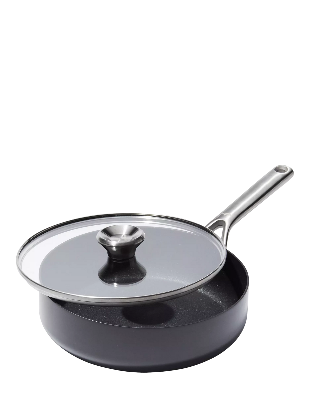 OXO 24cm ceramic non-stick sauté pan with lid (British brand)