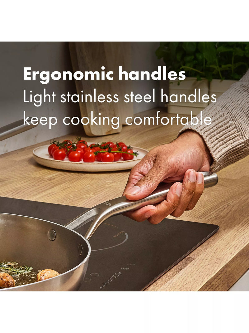 OXO Mira stainless steel frying pan, imported from the UK