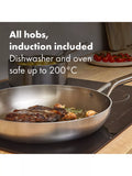 OXO Mira stainless steel frying pan, imported from the UK