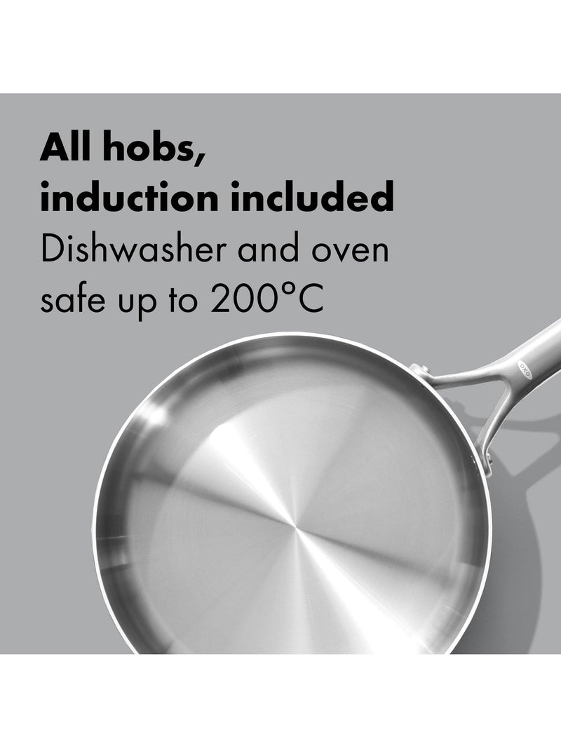 OXO Mira saute pan stainless steel 24cm (British brand)