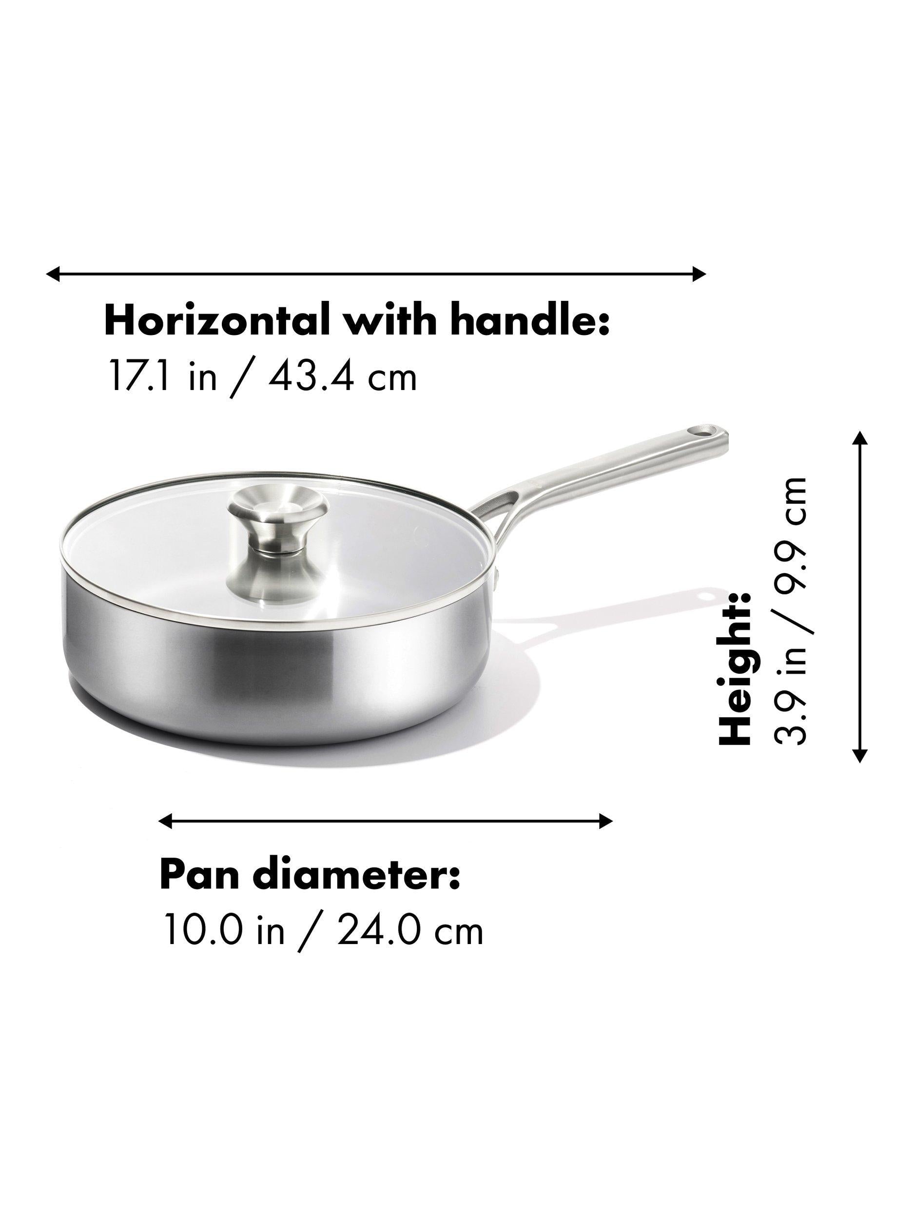 OXO Mira saute pan stainless steel 24cm (British brand)