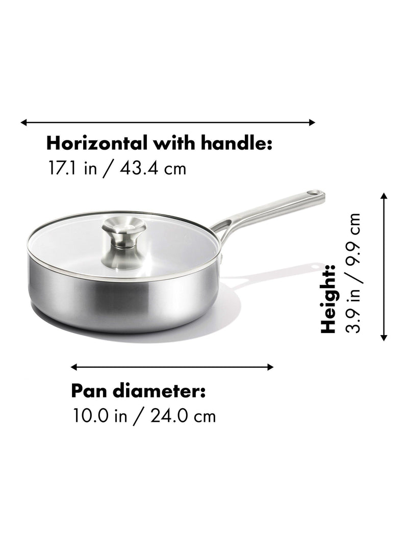 OXO Mira saute pan stainless steel 24cm (British brand)