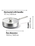 OXO Mira saute pan stainless steel 24cm (British brand)