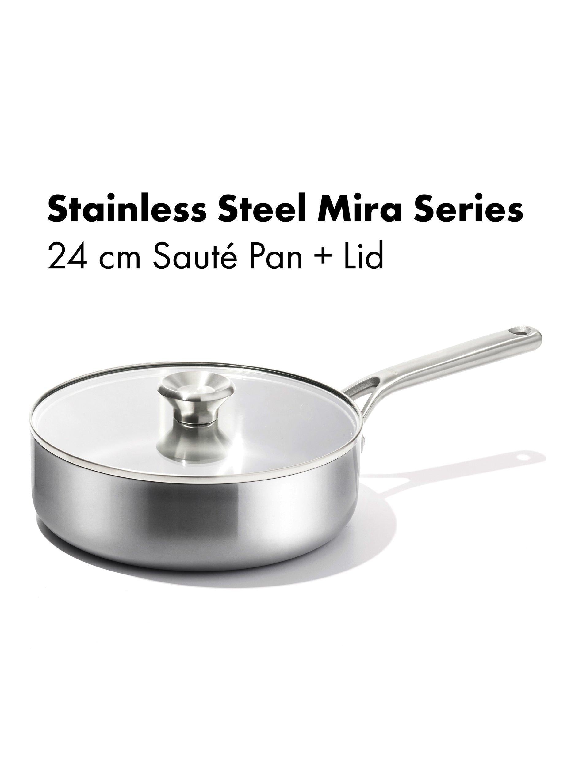 OXO Mira saute pan stainless steel 24cm (British brand)