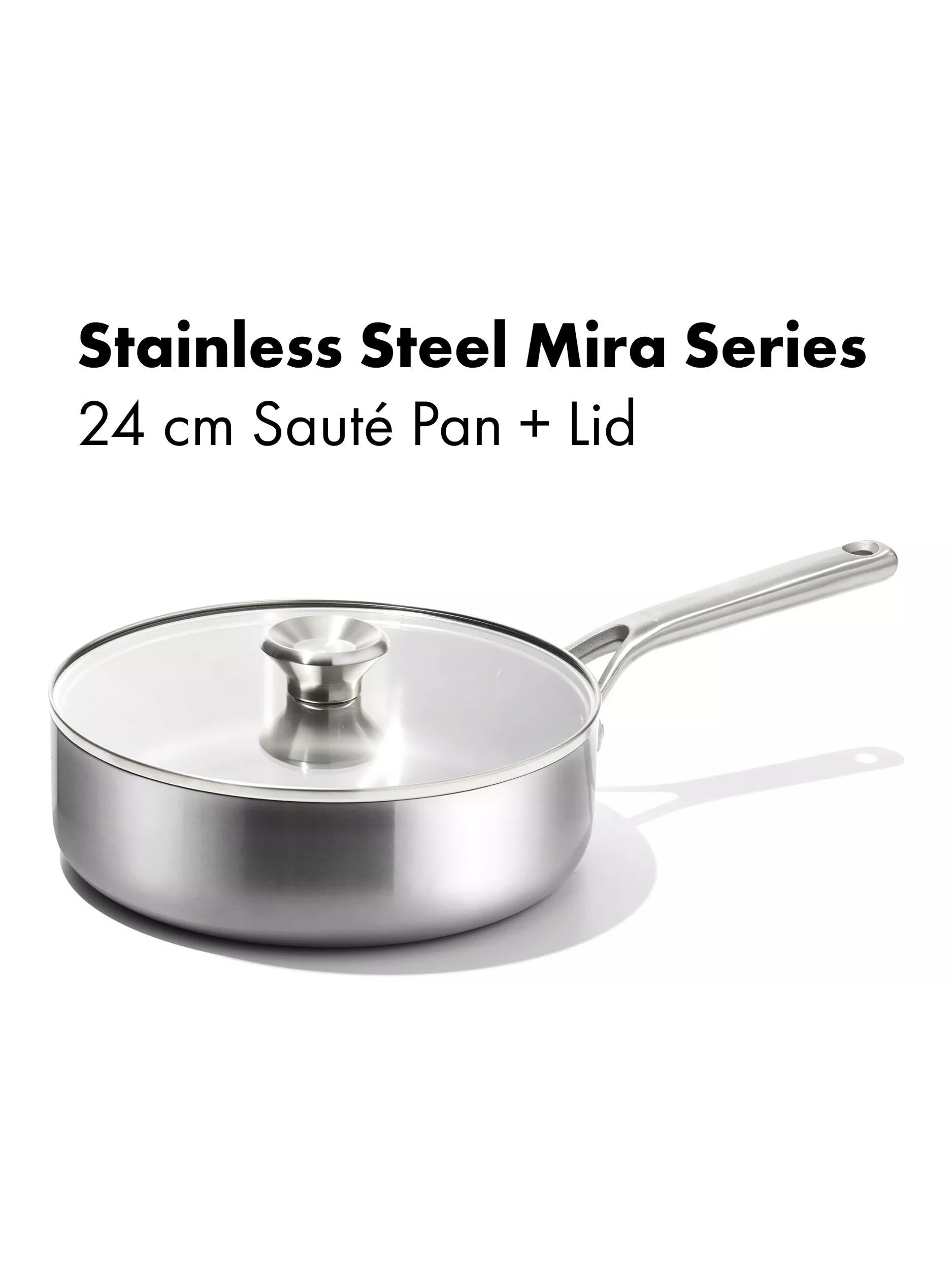 OXO Mira saute pan stainless steel 24cm (British brand)