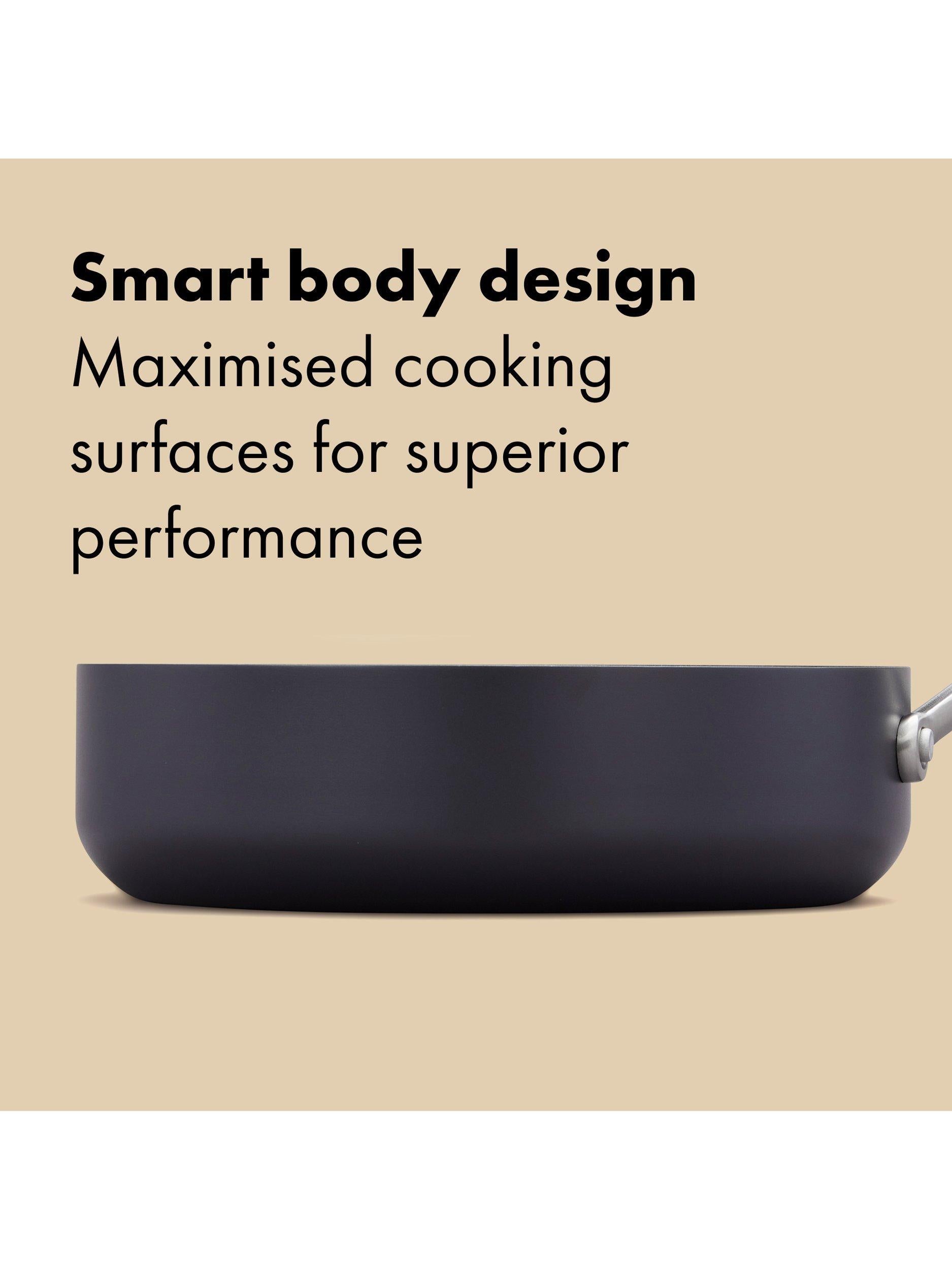 OXO hard anodised ceramic non-stick pan set 6 piece, UK version