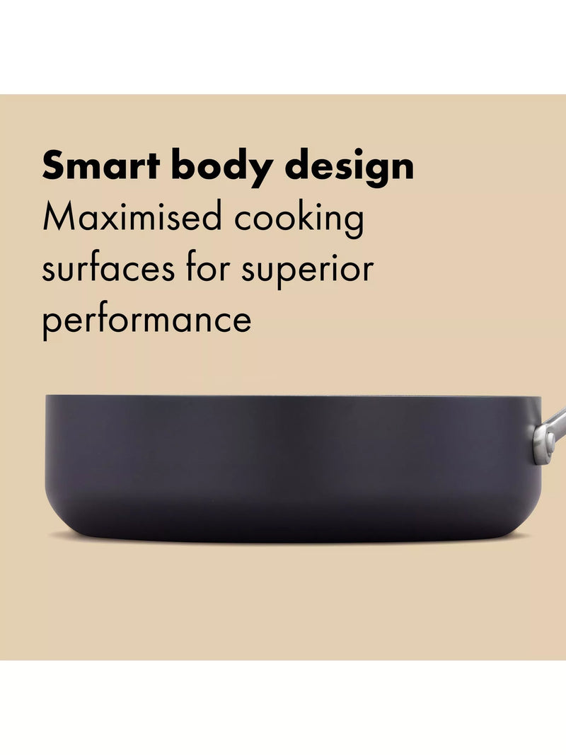 OXO hard anodised ceramic non-stick pan set 6 piece, UK version