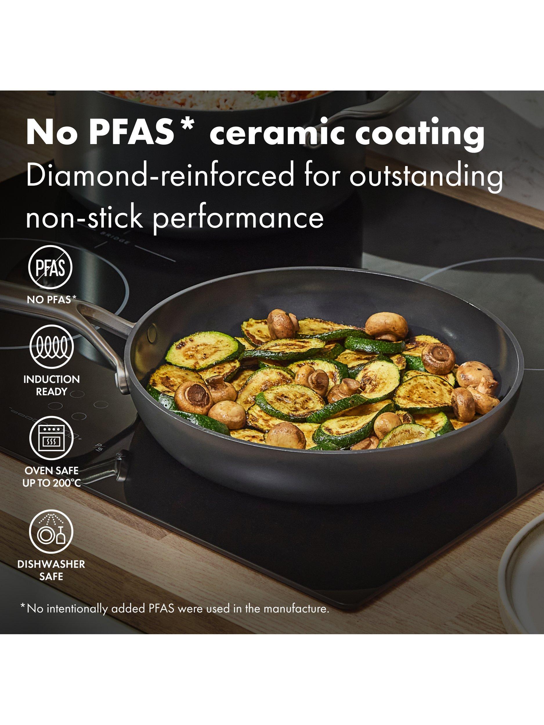 OXO ceramic non-stick frying pan set 20-26cm - British product