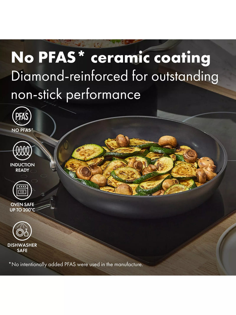 OXO ceramic non-stick frying pan set 20-26cm - British product