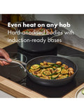 OXO ceramic non-stick frying pan set 20-26cm - British product