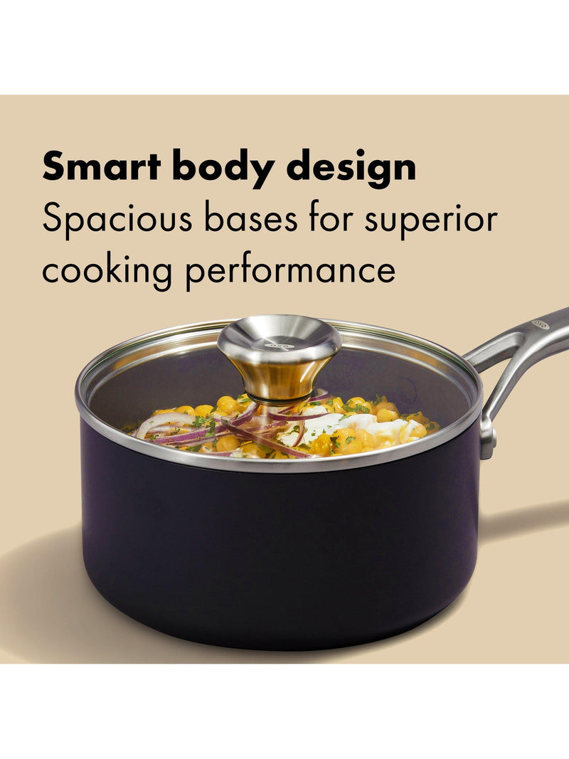 OXO hard anodised saucepan set 2 piece - British product