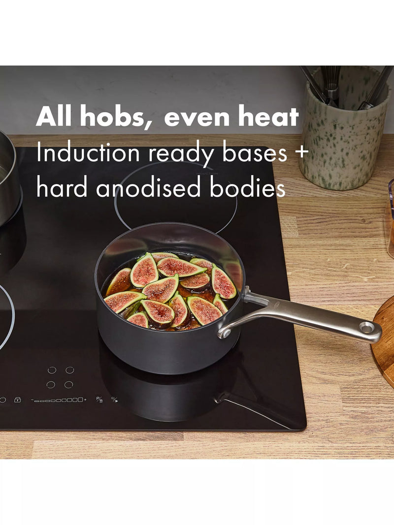 OXO hard anodised saucepan set 2 piece - British product