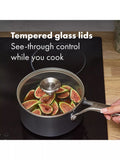 OXO hard anodised saucepan set 2 piece - British product