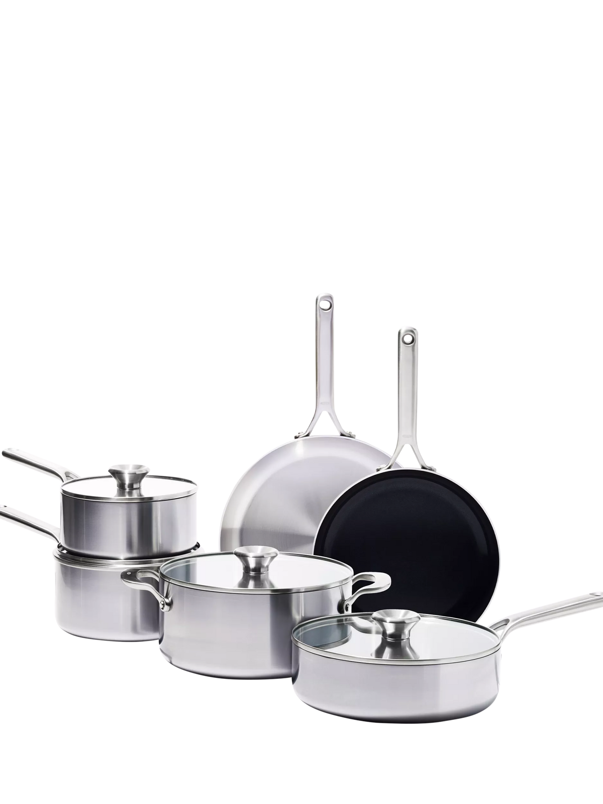 OXO Mira stainless steel pan set 6 piece - British product