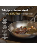 OXO Mira stainless steel frying pan set 20cm and 26cm, UK version